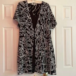 Diane Von Furstenberg black and white dress
